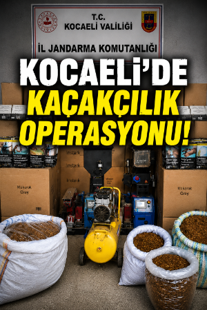 Kocaeli'de kaçakçılık operasyonu!