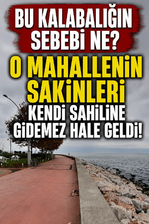 Bu kalabalığın sebebi ne? O mahallenin sakinleri kendi sahiline gidemez hale geldi