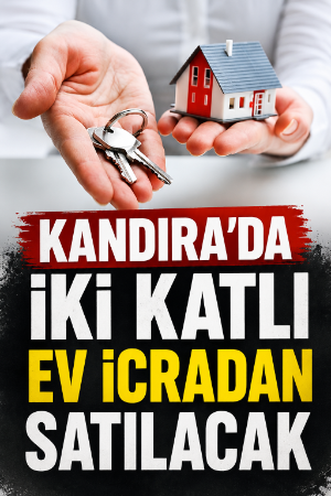 Kandıra’da iki katlı ev icradan satılacak