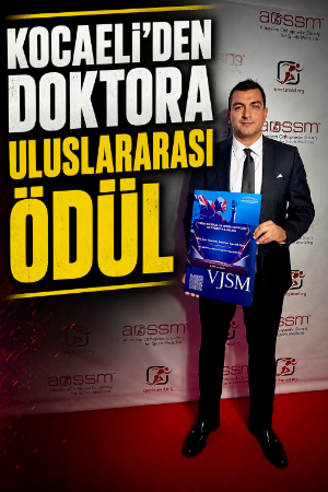 Kocaeli’den doktora uluslararası ödül