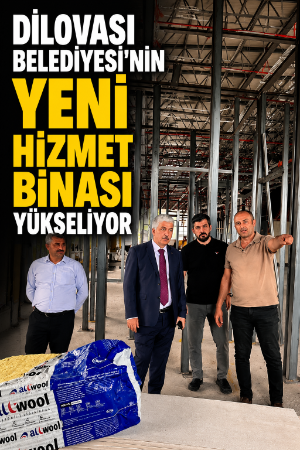 Dilovası Belediyesi'nin yeni hizmet binası yükseliyor