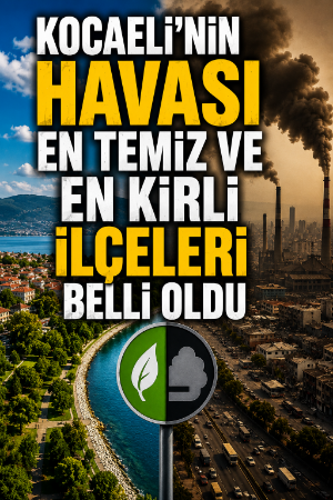 Kocaeli’nin havası en temiz ve en kirli ilçeleri belli oldu