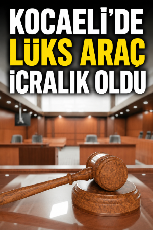 Kocaeli’de lüks araç icralık oldu
