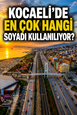 Kocaeli'de en çok hangi soyadı kullanılıyor