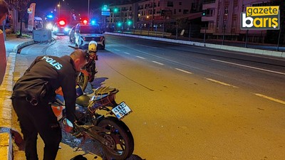 Sürat motoru savruldu: İki kişi yaralandı