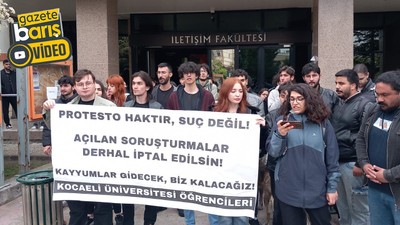 KOÜ öğrencilerinden soruşturma protestosu!
