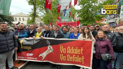 CHP’liler, İzmit’teki 1 Mayıs kortejinde