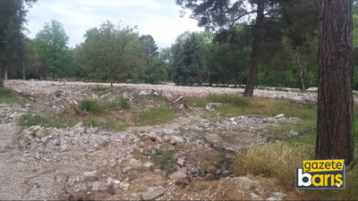 Kartepe’de kışla gitti, enkazı kaldı