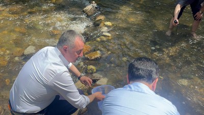 Büyükşehirden Kirazdere’ye 8 bin balık!