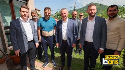 Büyükakın’dan Özlü’ye “geçmiş olsun” ziyareti