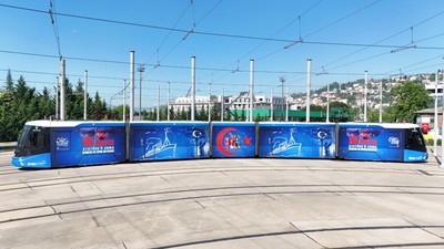 Kocaeli’de otobüs ve tramvaylara 19 mayıs dokunuşu