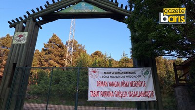 Yangın tedbiri zor gelince halkın parkını kapattılar!