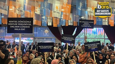 AKP Kartepe’den pankartlı gövde gösterisi