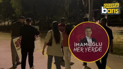 CHP’li gençler Derince sokaklarını “İmamoğlu her yerde” yazısıyla donattı