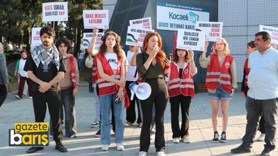 Kocaeli’de TİP’liler İsrail’i protesto etti
