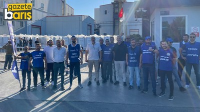 İşçiler işten atılan arkadaşları için fabrikayı kapattılar