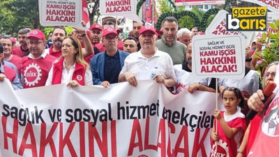DİSK Başkanı’nın olduğu kortej İstanbul’dan İzmit’e yürüdü