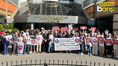 KOÜ Hastanesi önünde iş bırakma eylem!