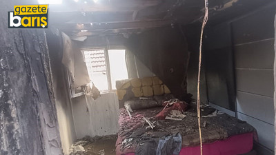 Kocaeli’deki orman yangınında bir ev kullanılamaz hale geldi