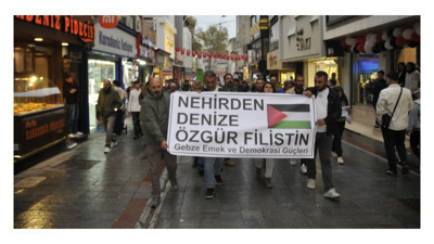 Gebze Emek ve Demokrasi Güçleri’nden Filistin’e destek
