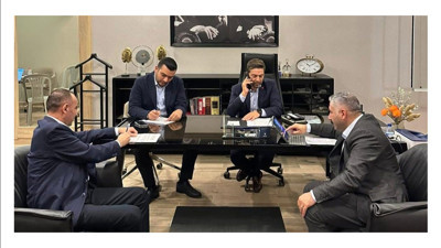 Bülent Sarı ve batı yakası ilçe başkanları yoğun mesaide