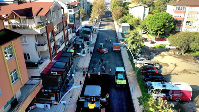 Mimar Sinan Mahallesi’nde hafta sonu asfalt mesaisi