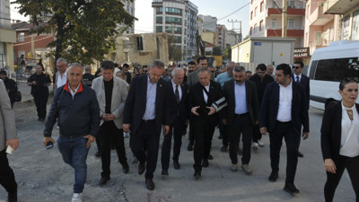 CHP’liler önce taziye ardından incelemelerde bulundular