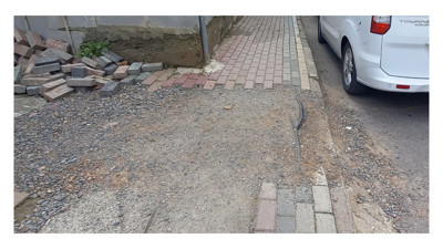 Gebze'de tehlike yaratan görüntü