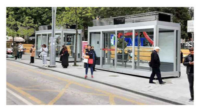 Cumhuriyet parkı durağı taşındı