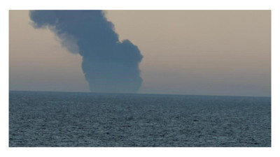 Kandıra açıklarında gemi yangını. 1 kişi mahsur kaldı