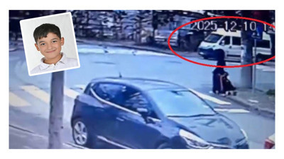 10 yaşındaki Miraç Efe'nin hayatını kaybettiği kazanın görüntüleri ortaya çıktı