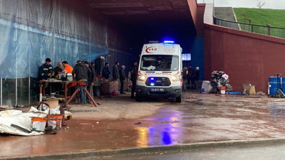 İzmit’te işçi 3 metrelik boş akvaryuma düştü