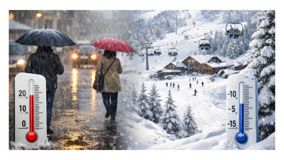 Sıcaklık sert düşecek, tarih verildi: Kocaeli’ye yağmur, zirveye 3 gün kar geliyor