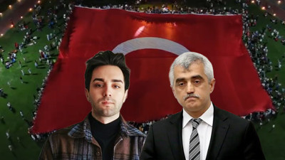 DEM’li vekilin oğlundan “dev bayrak” paylaşımı: Tepki sonrası sildi