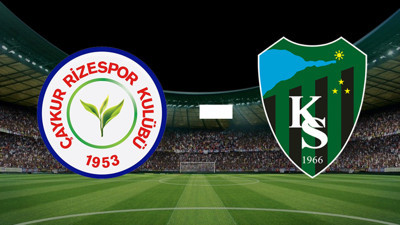 Çaykur Rizespor Kocaelispor maçı canlı anlatım