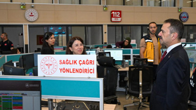 Aktaş, 112 Acil Çağrı Merkezi’nde incelemelerde bulundu