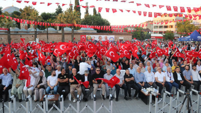 Gebze’de binler 15 Temmuz için toplandı