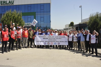 Gebze Sendikalar Birliği’nden grevdeki işçilere ziyaret