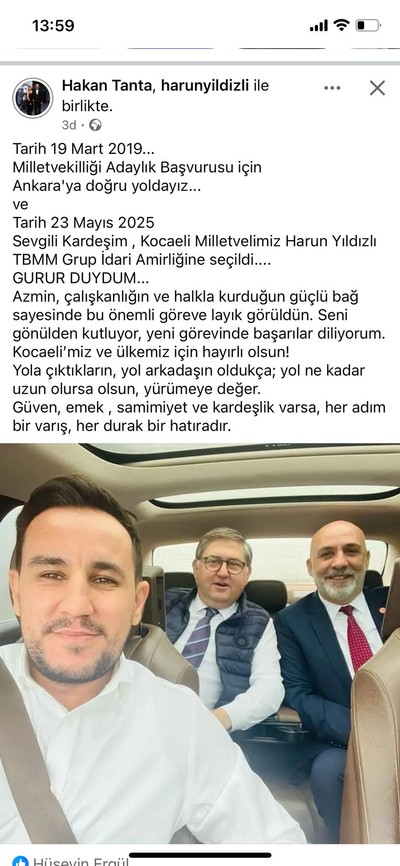 Yıldızlı’yı herkesten önce o kutladı