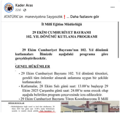 İYİ Partili Aras, “Atatürk’e karşı bu hazımsızlığınız nedir?”