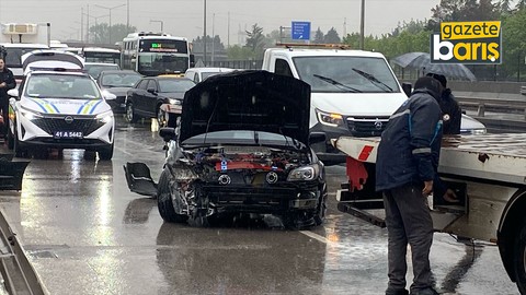 İzmit’te yağış, kazayı beraberinde getirdi