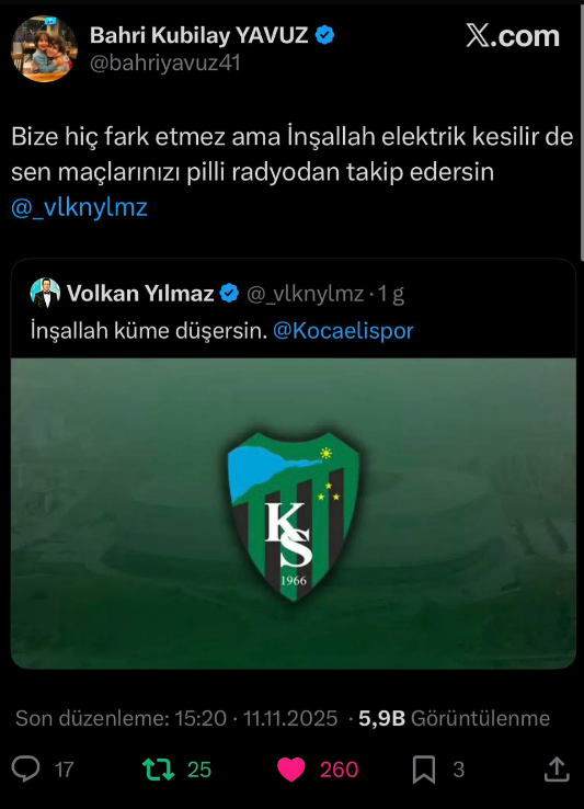 Bahri Yavuz’dan ‘pilli radyo’ ayarı: Elektrikler kesilirse kim ağlar, kim güler belli olur!