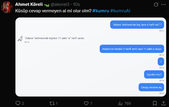 Yerli yapay zeka Kumru gündem oldu!