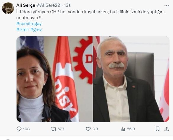 DİSK Genel Başkanı Arzu Çerkezoğlu’na tepkiler büyüyor!