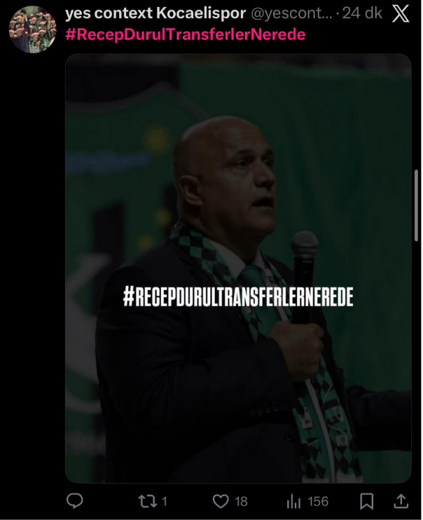 Kocaelispor taraftarı sosyal medyada isyanda! &ldquo;Transferler Nerede?&rdquo;