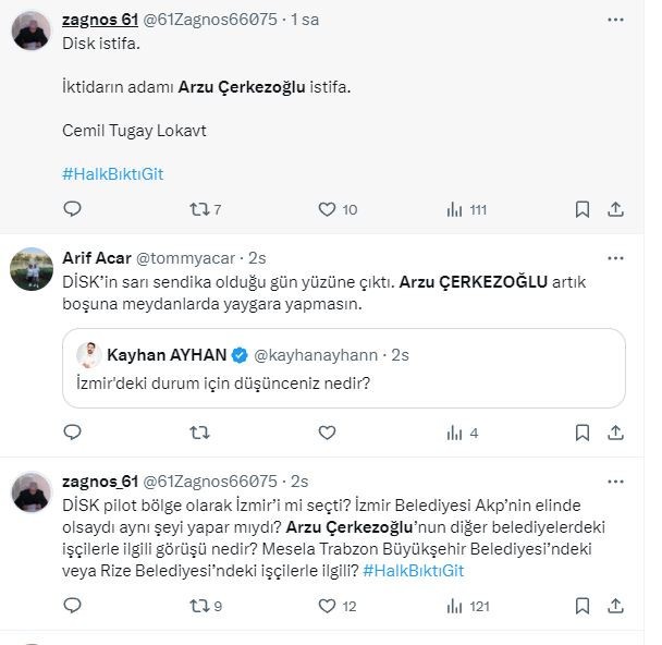 DİSK Genel Başkanı Arzu Çerkezoğlu’na tepkiler büyüyor!