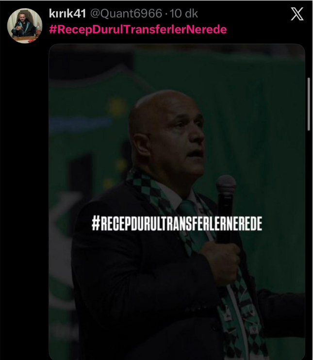 Kocaelispor taraftarı sosyal medyada isyanda! &ldquo;Transferler Nerede?&rdquo;