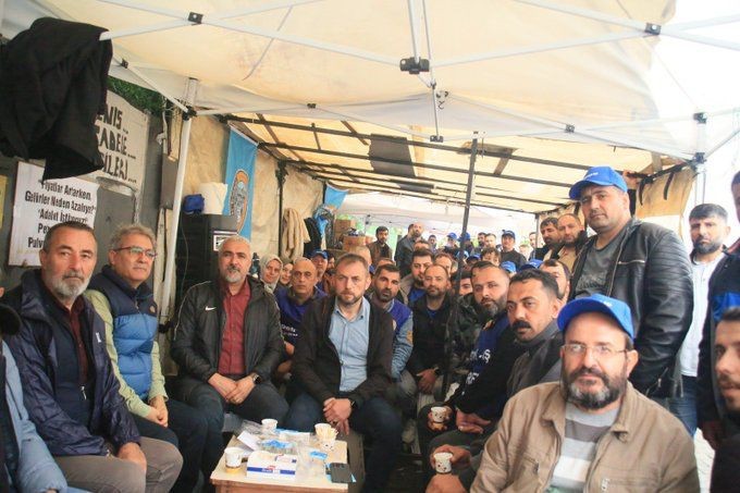 Portakal Porvil’de grev çadırı kalabalıklaştı