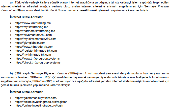 14 internet sitesine erişim engeli