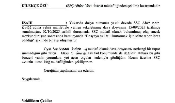 Minguzzi davasında sanık avukatı çekildi!